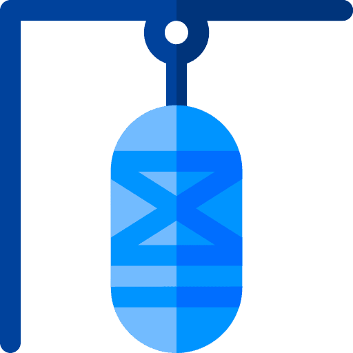 Boxing bag boxing bag sports and competition sand bag icon