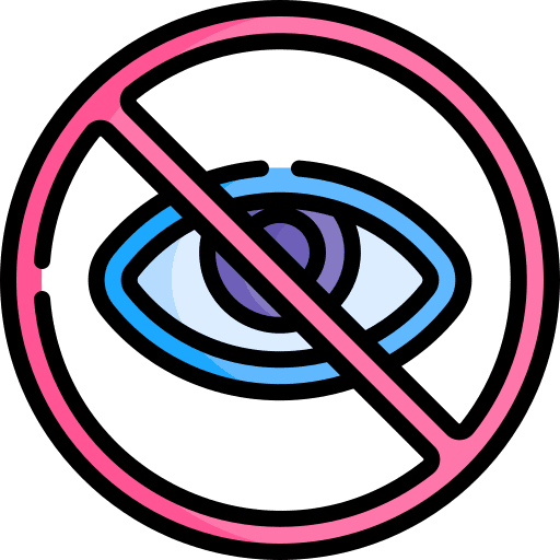 Blind optical eye healthcare and medical icon