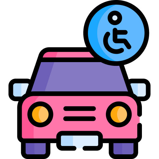 Car accessibility disabled people car icon