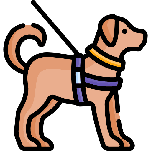 Guide dog accessibility guide dog guide icon