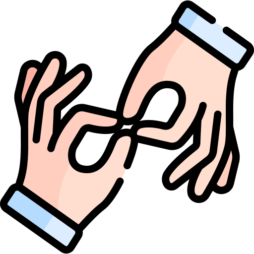 Sign language hand communications language icon