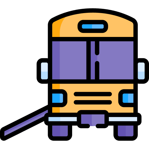 Bus wheelchair transportation bus icon