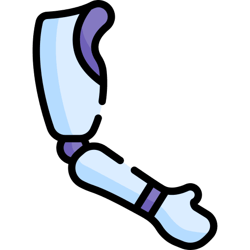 Prosthetic arm prosthetic body part icon