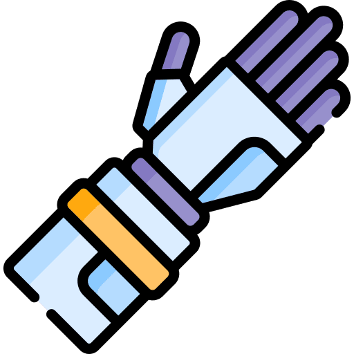 Prosthetic prosthetic anatomy healthcare and medical icon