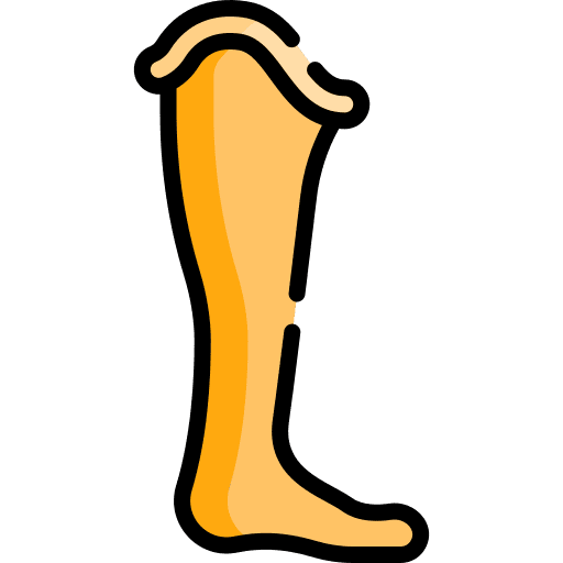 Prosthetic technology leg prosthetic icon