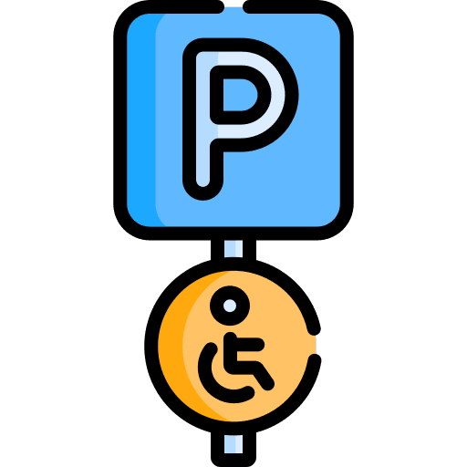 Parking disabled symbol disabled sign icon