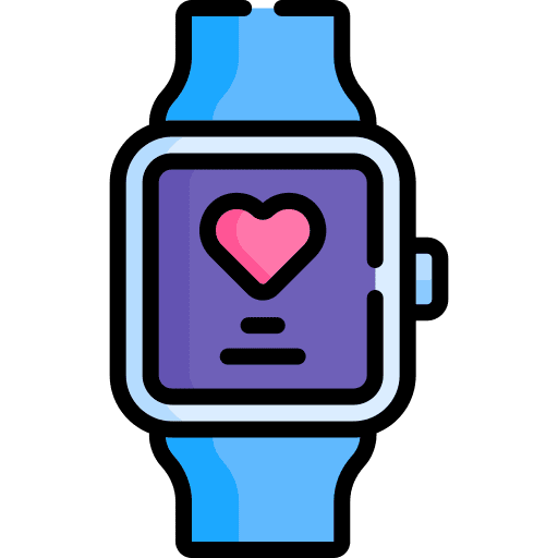 Smartwatch technology health medical app icon