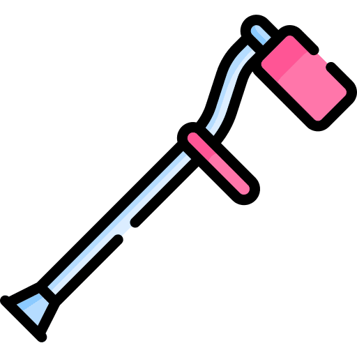 Crutch orthopedic injury healthcare icon