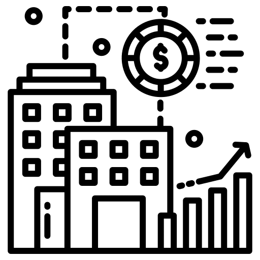 Capital graph invest profit icon