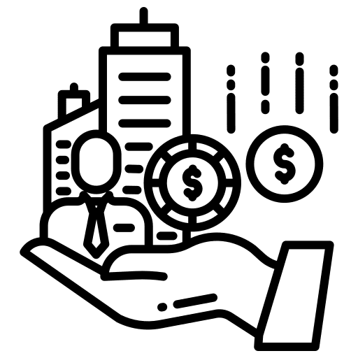 Earnings stack corporate earnings icon