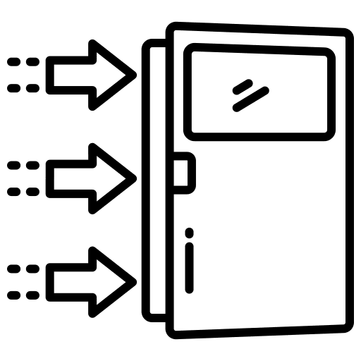 Exit aperture buildings exit icon