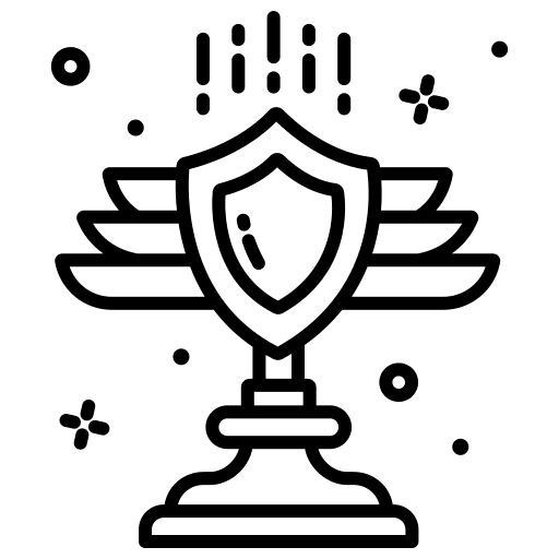 Reward winner trophy prize icon