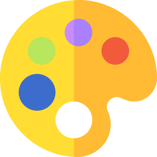 Color palette artist paint palette palette icon