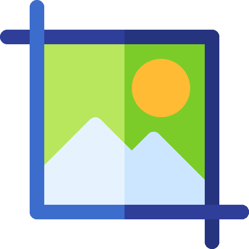 Crop edit tools photo art and design icon