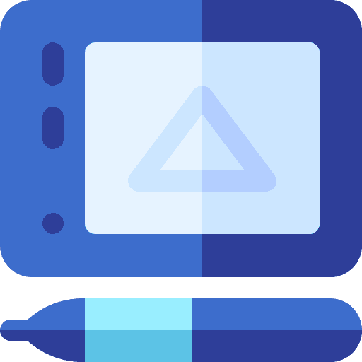 Graphic tablet edit tools drawing tablet digital icon