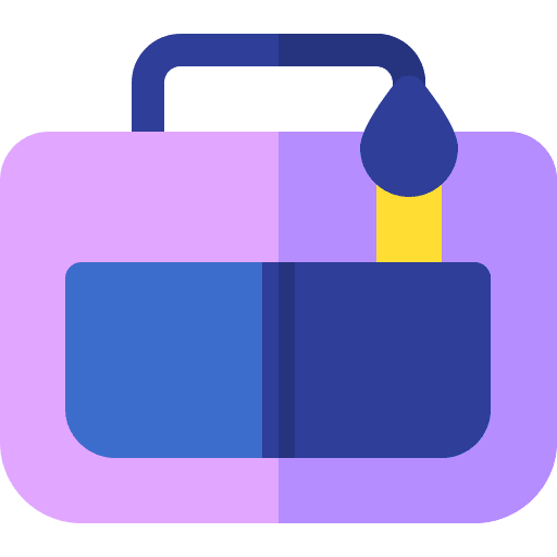 Bag drop bag art and design icon