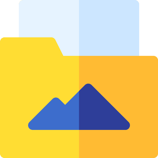 Folder ruler brush pencil icon