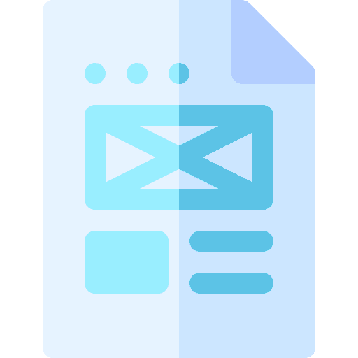 Layout seo and web blog dashboard icon