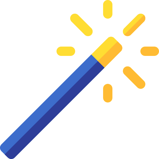 Magic wand witchcraft magician magic wand icon