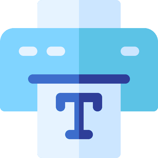 Printer technology print cards printer icon