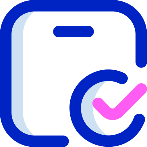 Checked box package delivered packaging cardboard icon