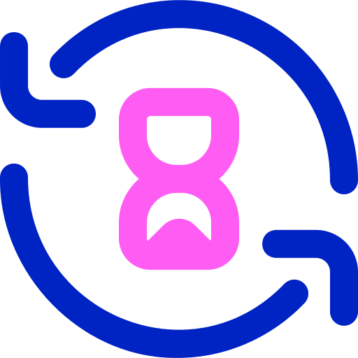 Processing time time and date duration sandclock icon