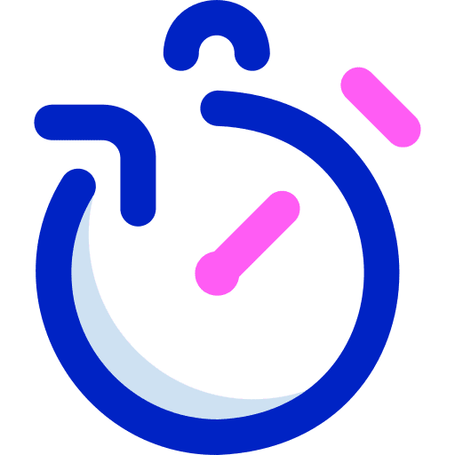 Chronometer time and date stopwatch wait icon