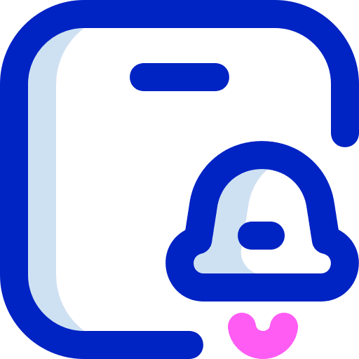 Delivery alarm bell alert icon