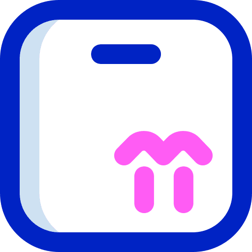 This side up package box shipping icon