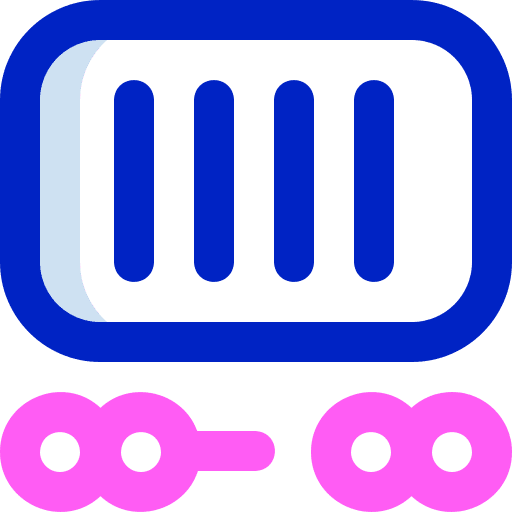 Railway delivery railway shipping icon