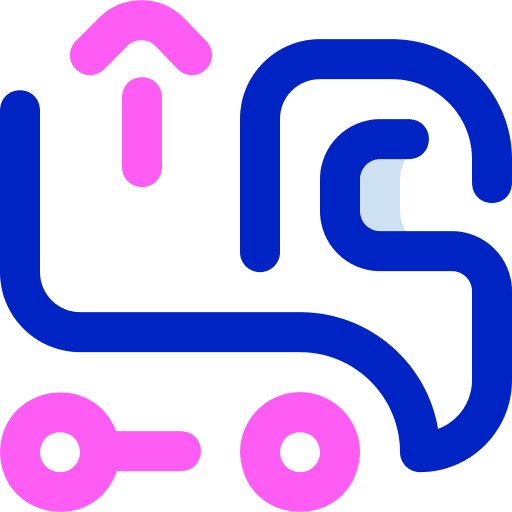 Unloading delivery truck order icon