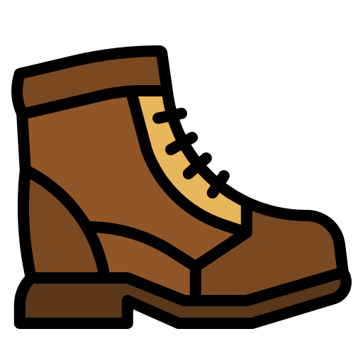 Boot fashion climbing shoe icon