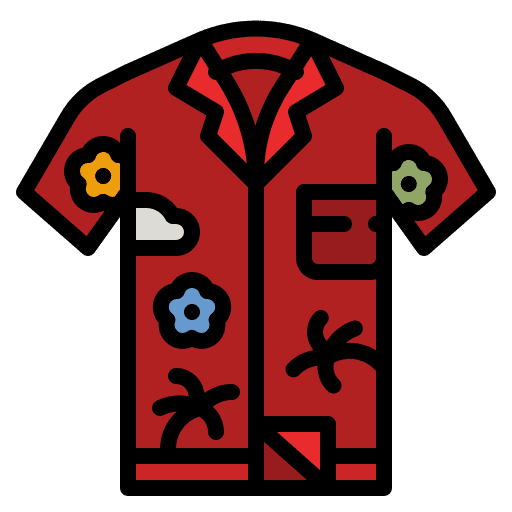 Hawaiian shirt garment fashion hawaiian shirt icon