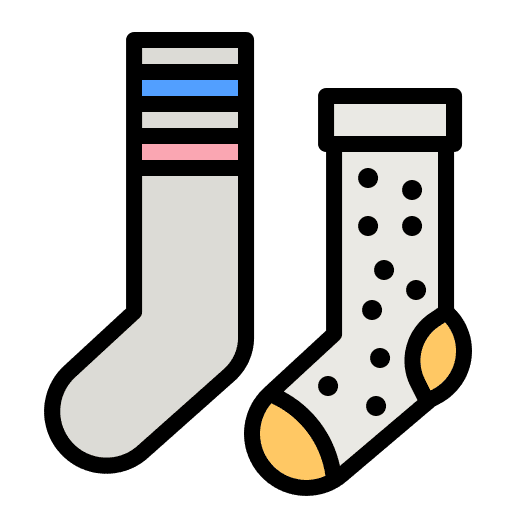 Socks clothes footwear clothing icon