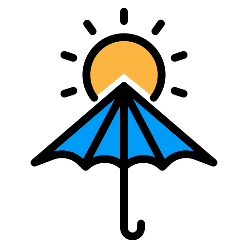 Uv protection sun sunny uv protection icon