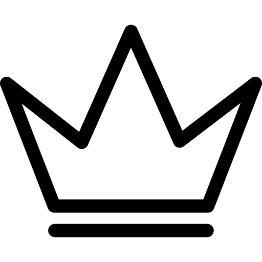 Crown royalty king crown icon