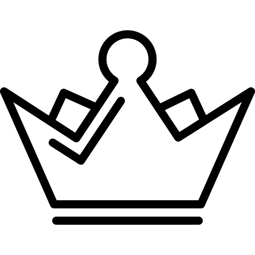 Crown royalty king monarchy icon