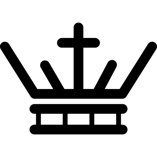 Crown queen crown king icon