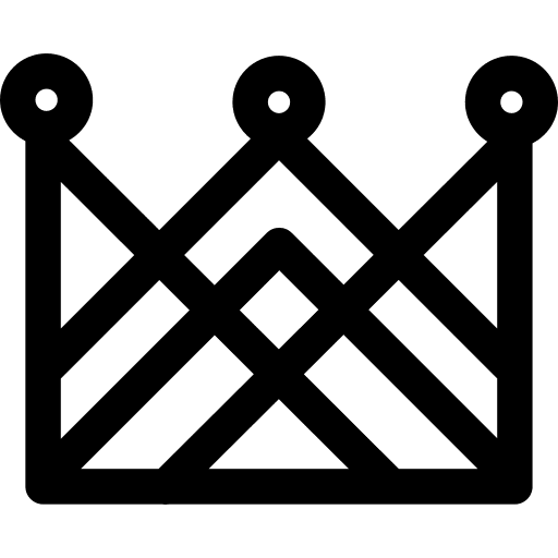 Crown royalty queen king icon