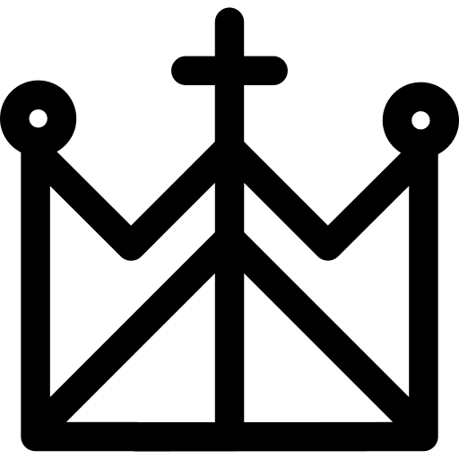 Crown royalty queen king icon