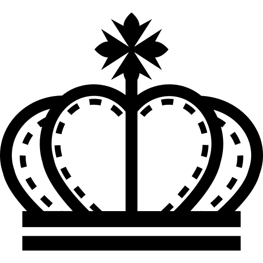 Crown monarchy queen royalty icon