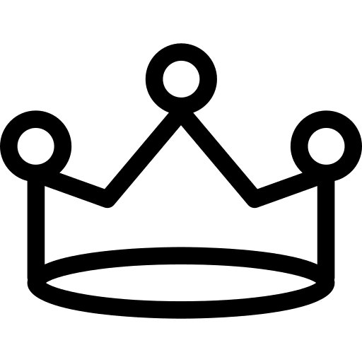 Crown royalty king crown icon