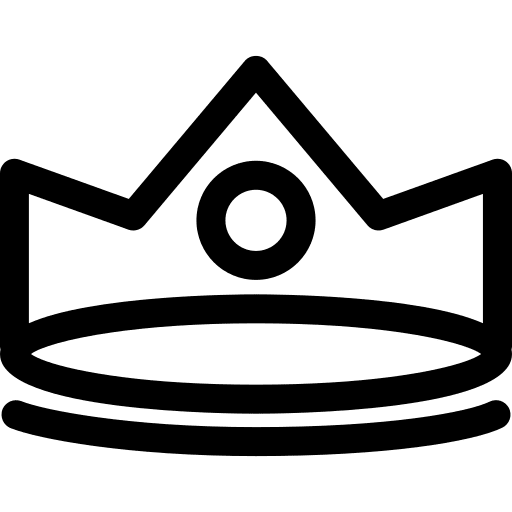 Crown monarchy royalty king icon