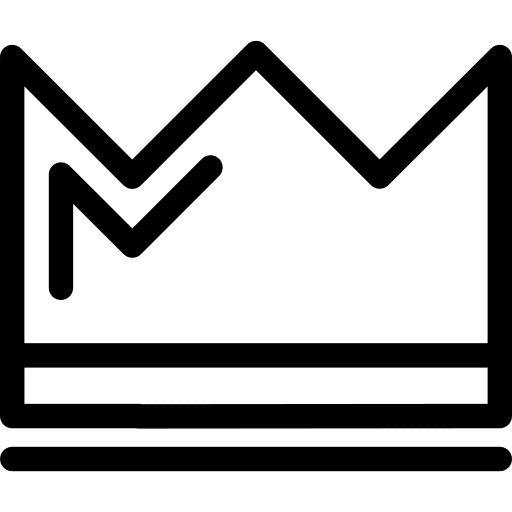 Crown king queen crown icon