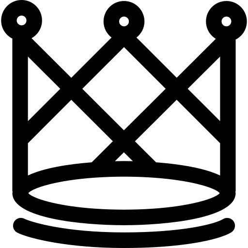 Crown royalty crown king icon