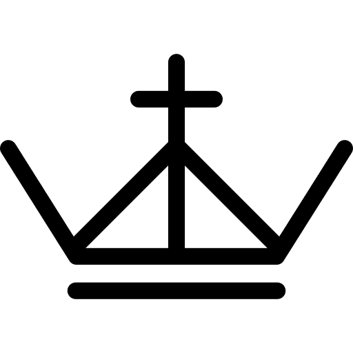 Crown king queen monarchy icon