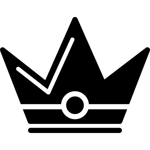 Crown king queen royalty icon