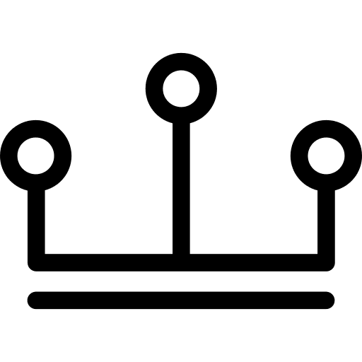 Crown king royalty queen icon