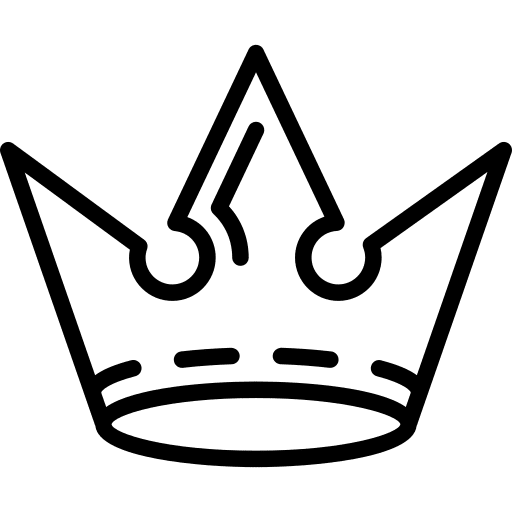 Crown monarchy queen king icon