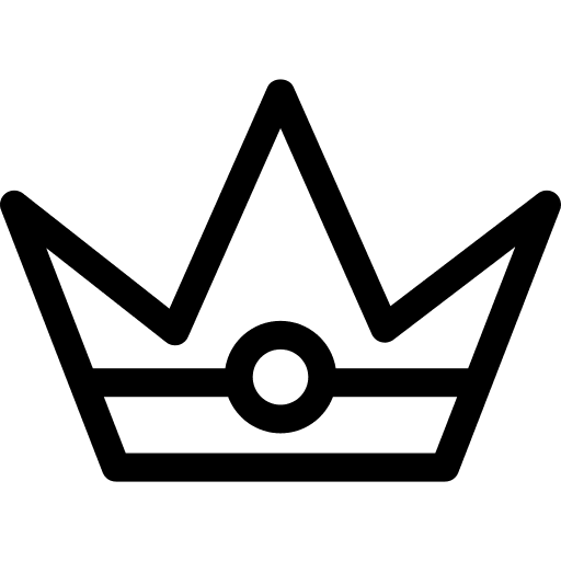 Crown queen king royalty icon